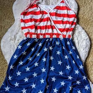 NWOT - USA Flag Romper